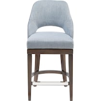 abbey blue counter height stool   