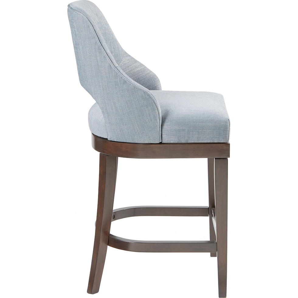 abbey blue counter height stool   