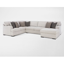 abbeyline white sectional   