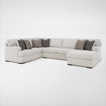 abbeyline white sectional   