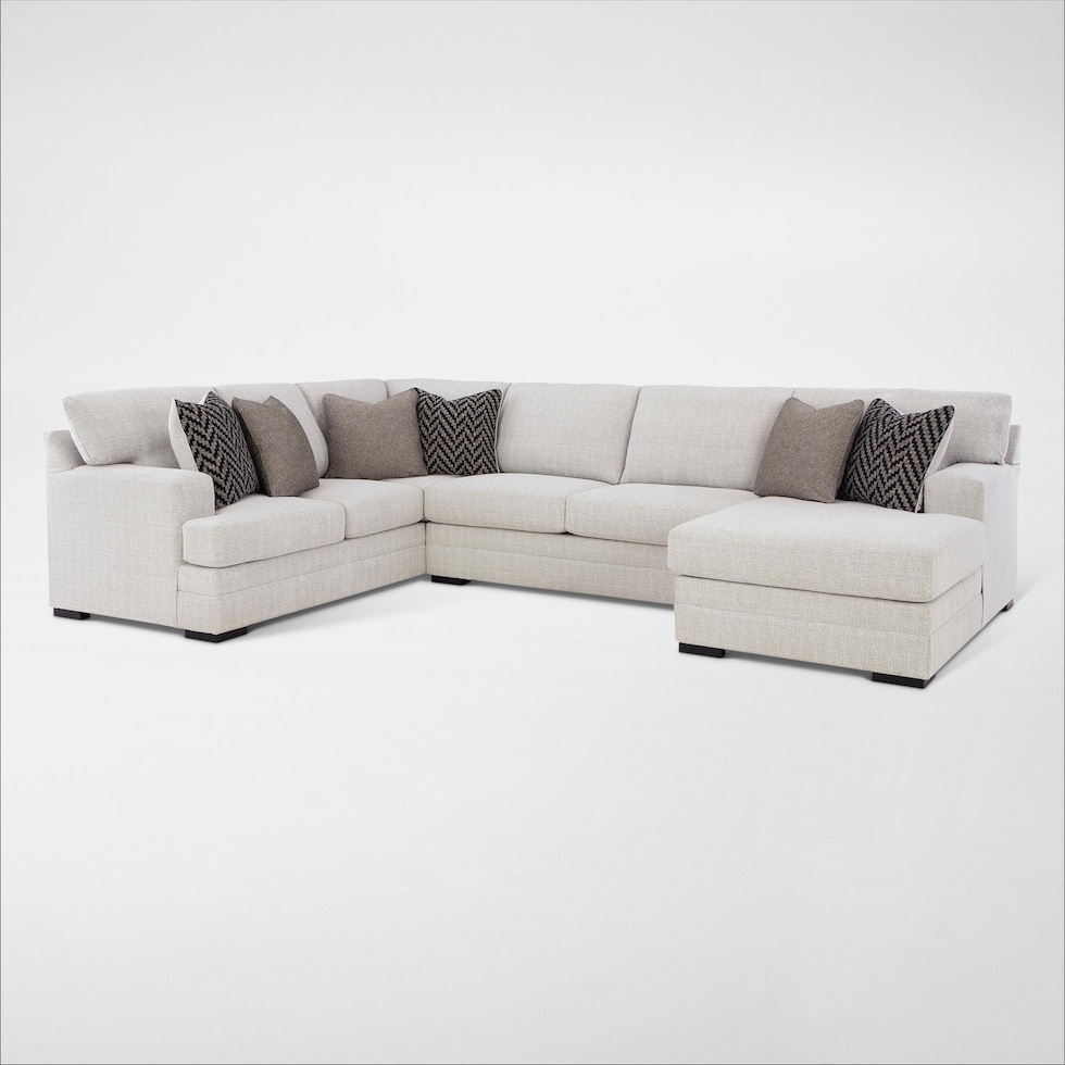 abbeyline white sectional   