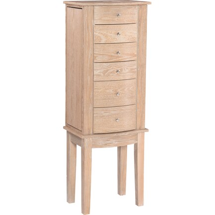 Abbie Jewelry Armoire - Natural