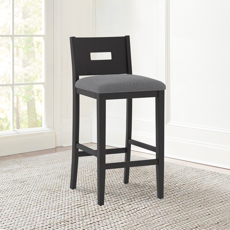 abdullah brown bar stool   