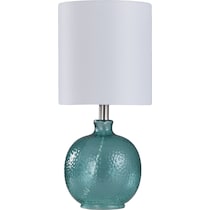 aberash blue table lamp   