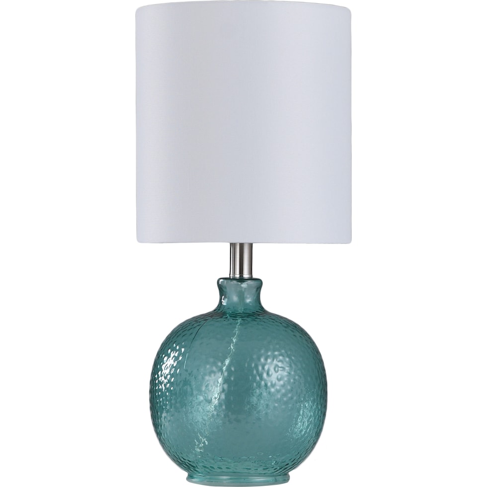 aberash blue table lamp   