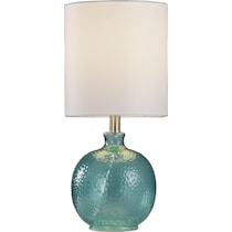 aberash blue table lamp   