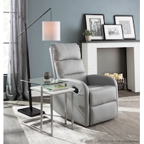 aberdeen black gray floor lamp   