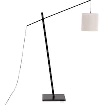 aberdeen black gray floor lamp   