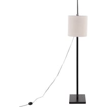 aberdeen black gray floor lamp   