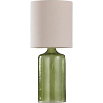 abha green table lamp   