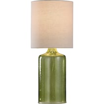 abha green table lamp   