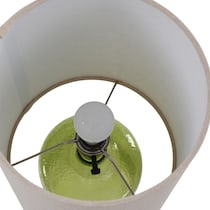 abha green table lamp   