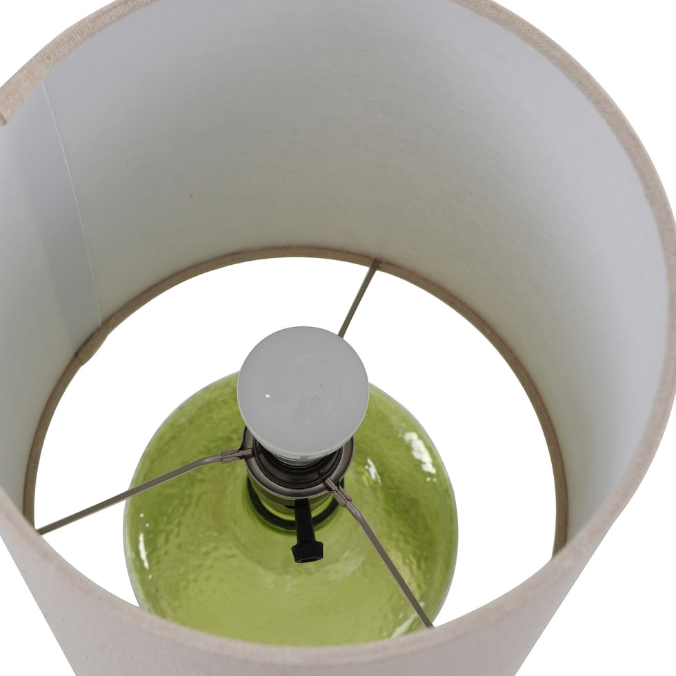 abha green table lamp   