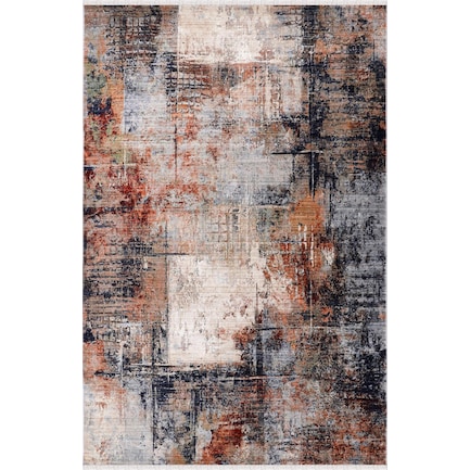 Abilene 5' x 8' Area Rug - Cream/Red