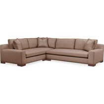 abington tw antler  pc sectional with right facing sofa   