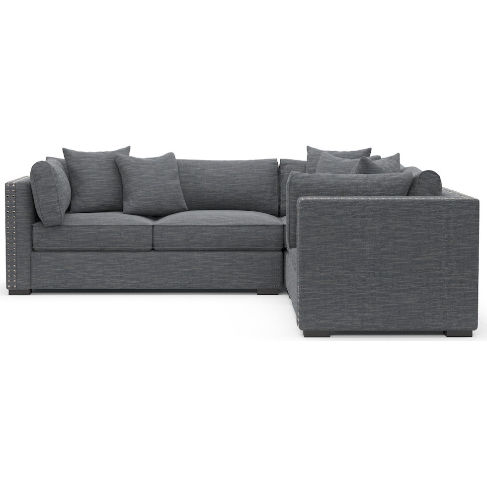 abington blue sectional   