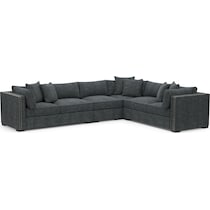 abington blue sectional   