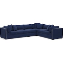 abington blue sectional   