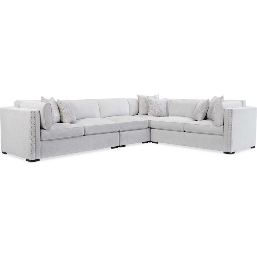 abington gray  pc sectional   