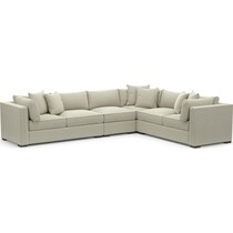 abington gray  pc sectional   