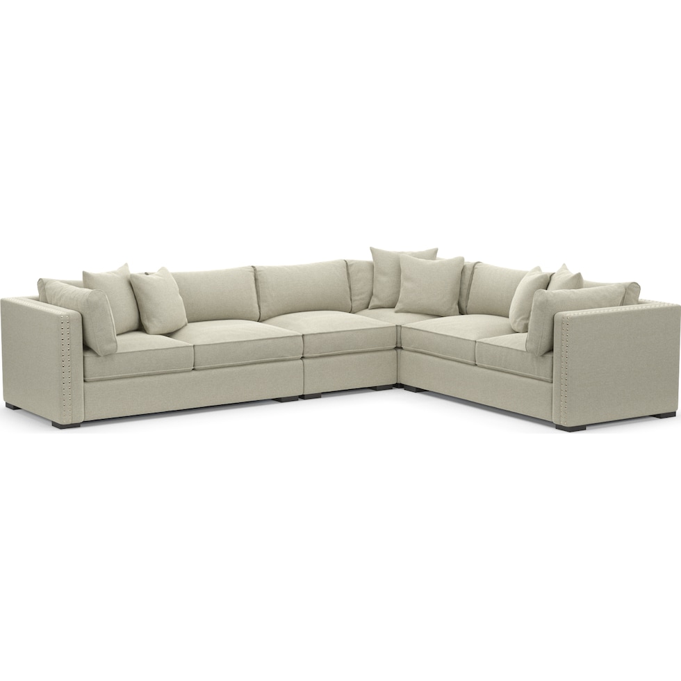 abington gray  pc sectional   