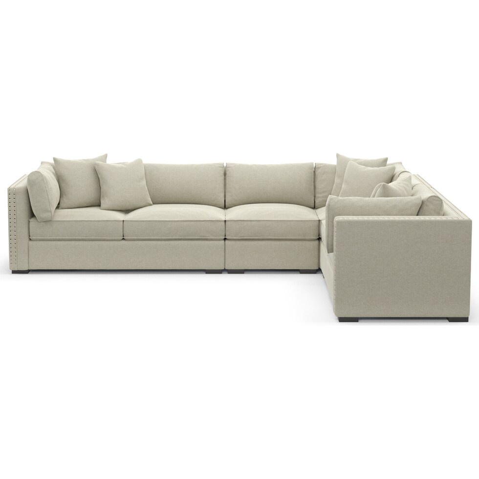abington gray  pc sectional   