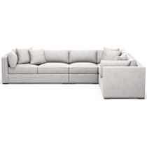 abington gray sectional   