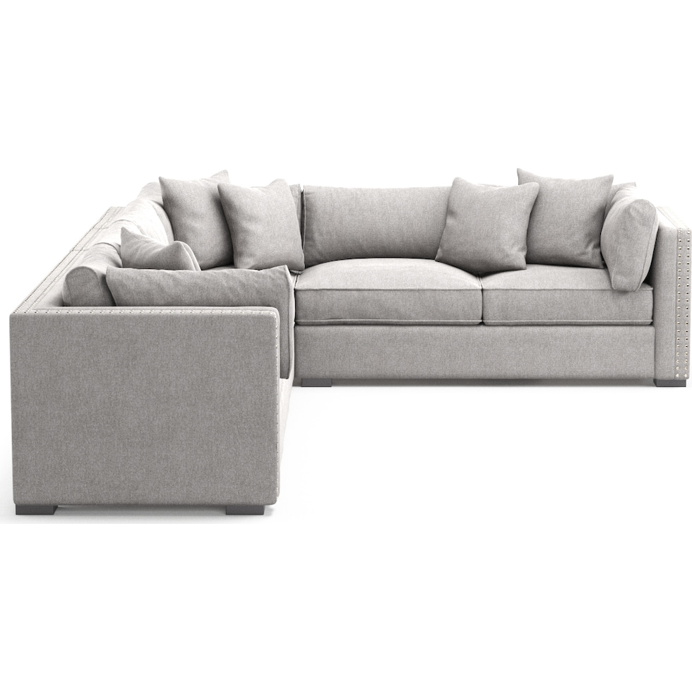 abington gray sectional   