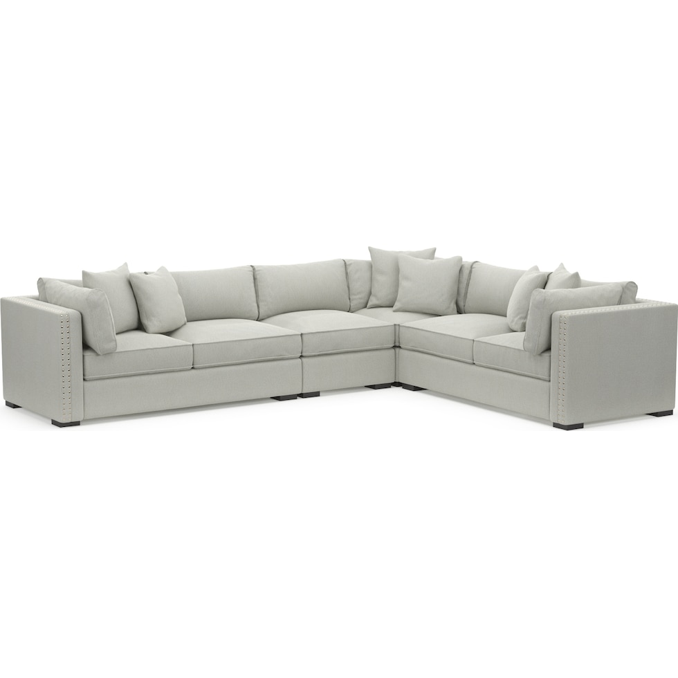 abington gray sectional   