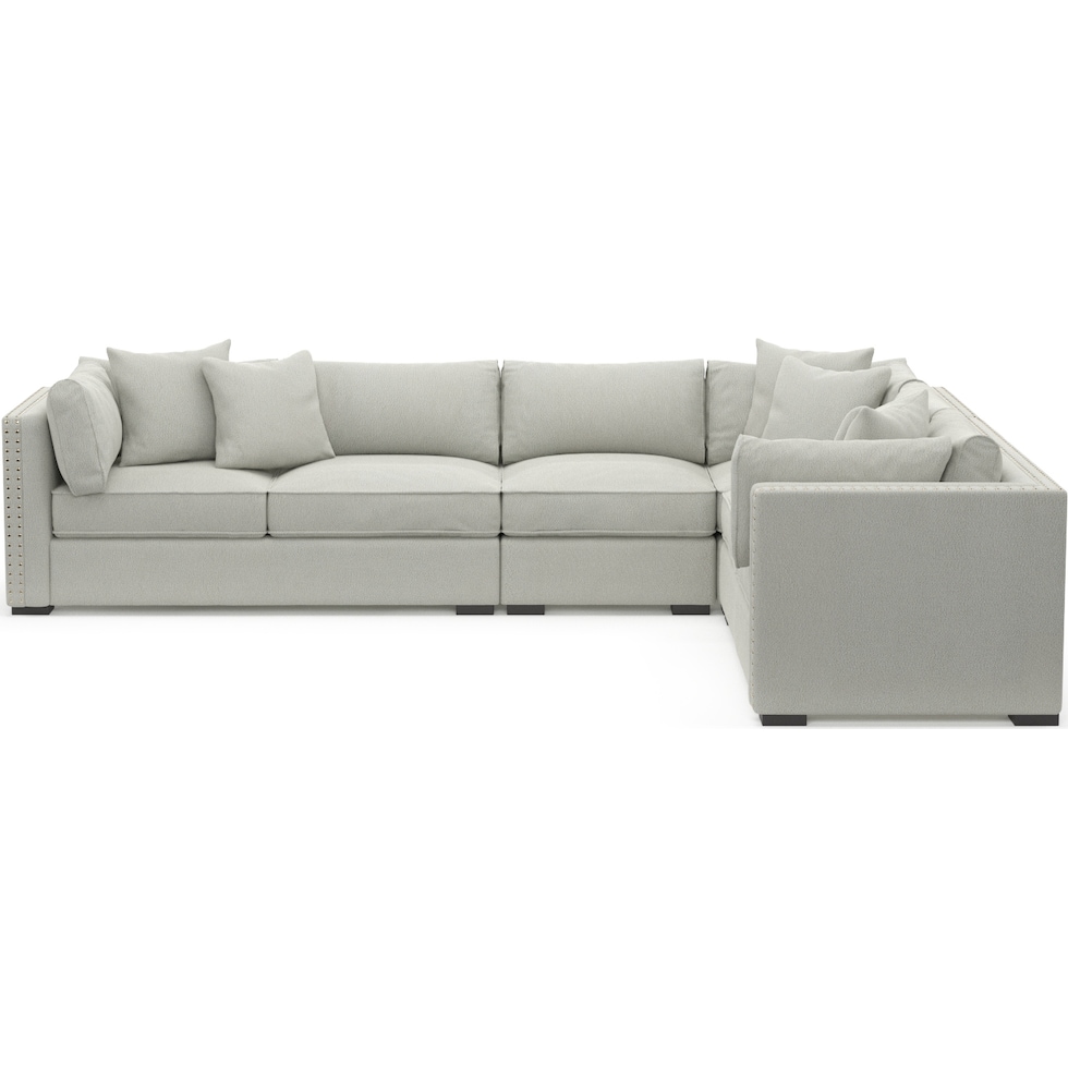 abington gray sectional   