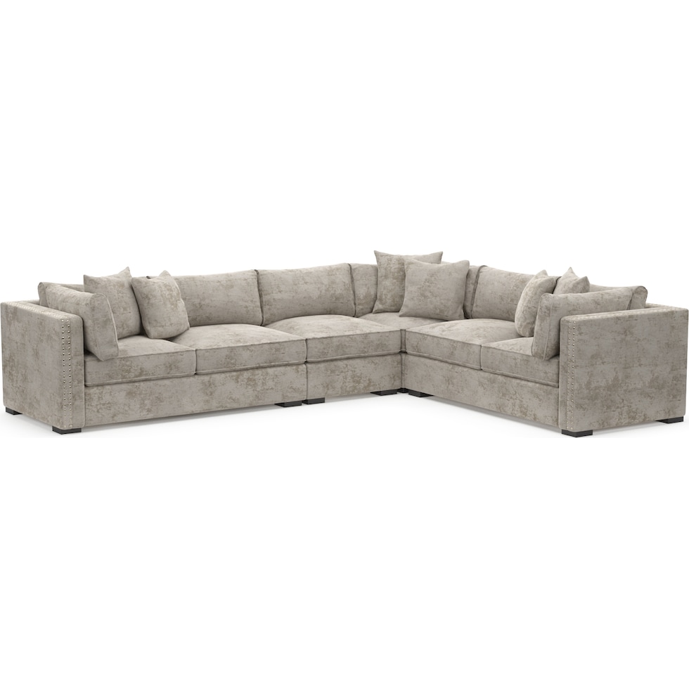abington gray sectional   