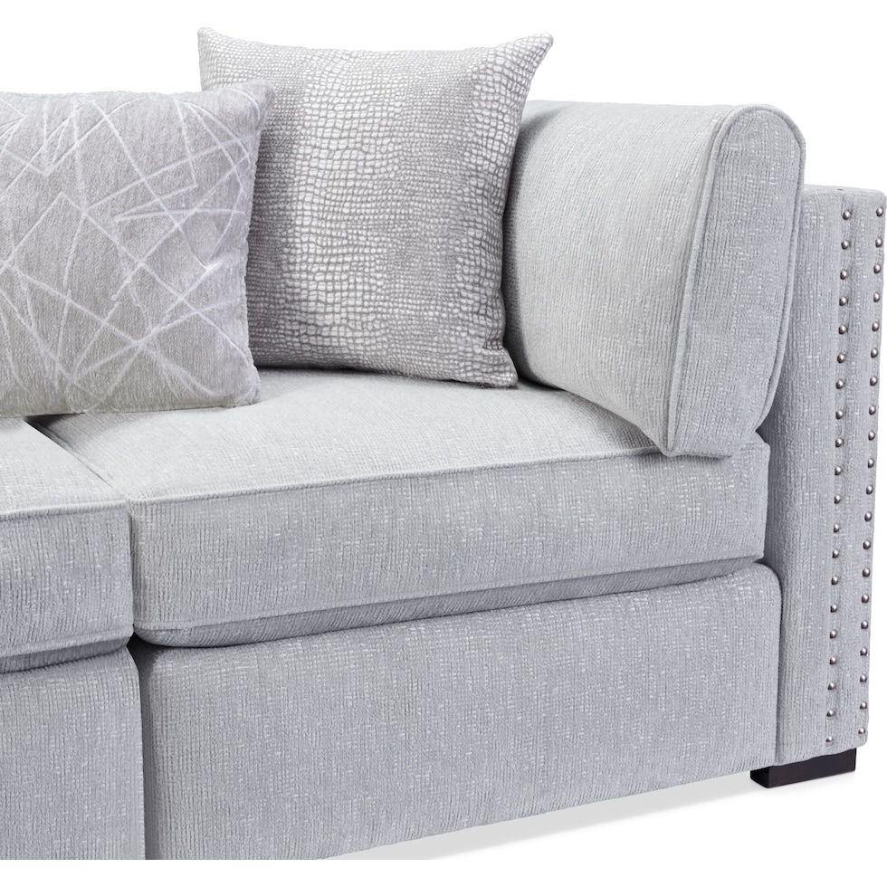 abington gray sofa   