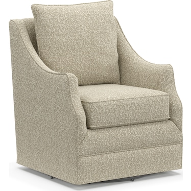 Mara Accent Swivel Chair - Bloke Cotton
