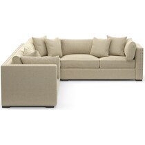 abington light brown  pc sectional   