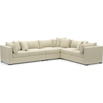 abington light brown  pc sectional   