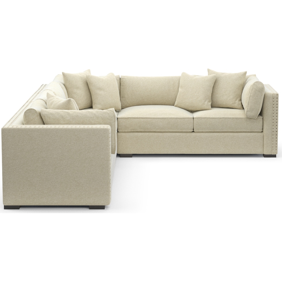 abington light brown  pc sectional   