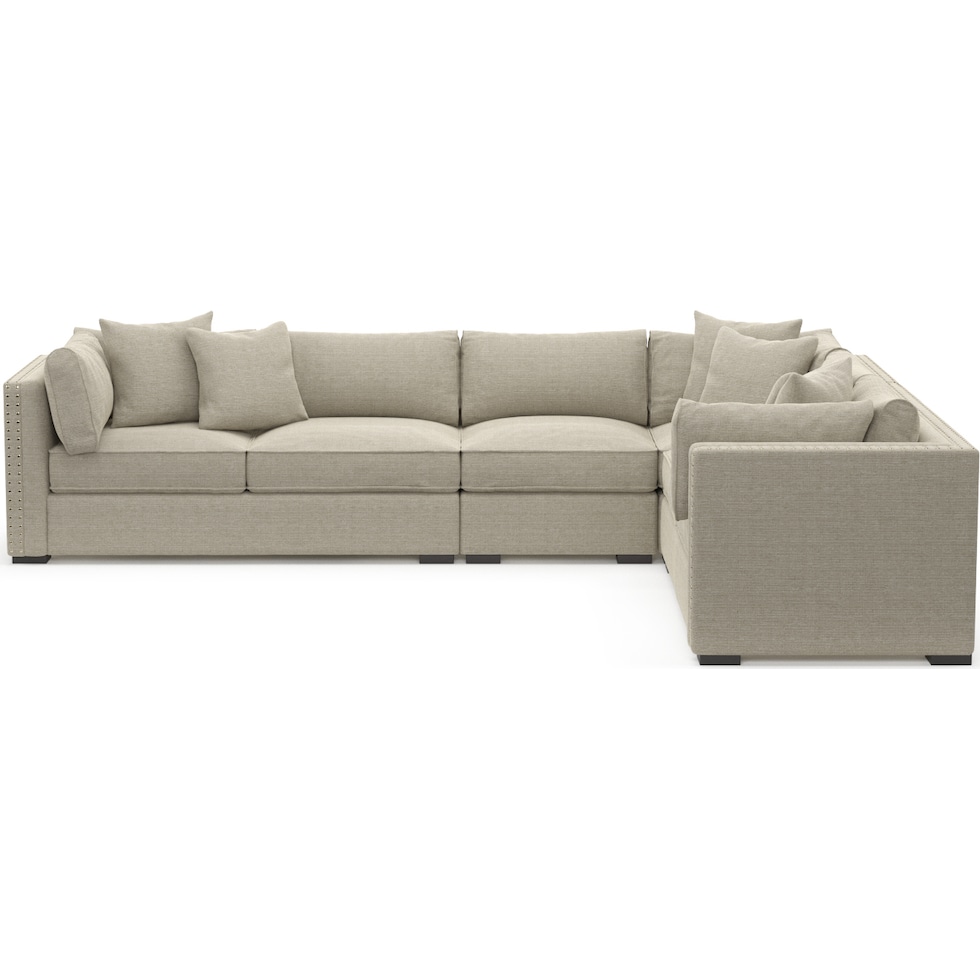 abington light brown sectional   