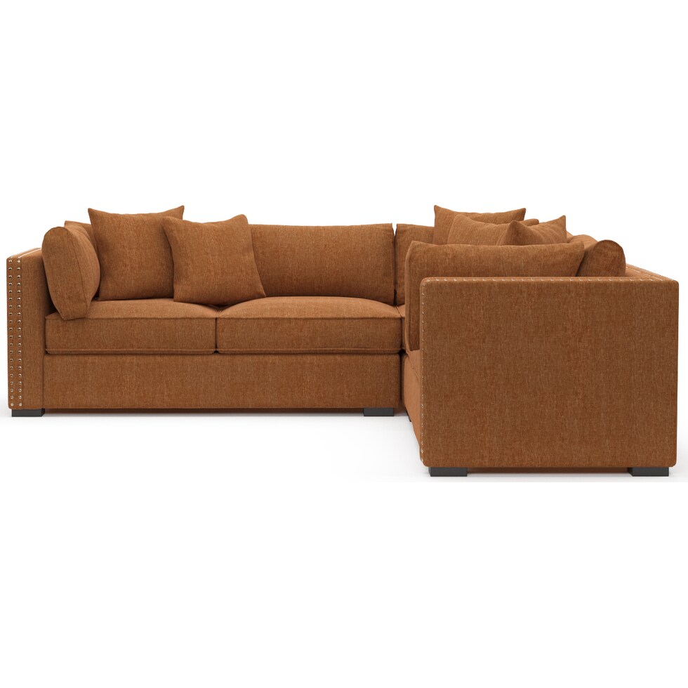 abington orange sectional   