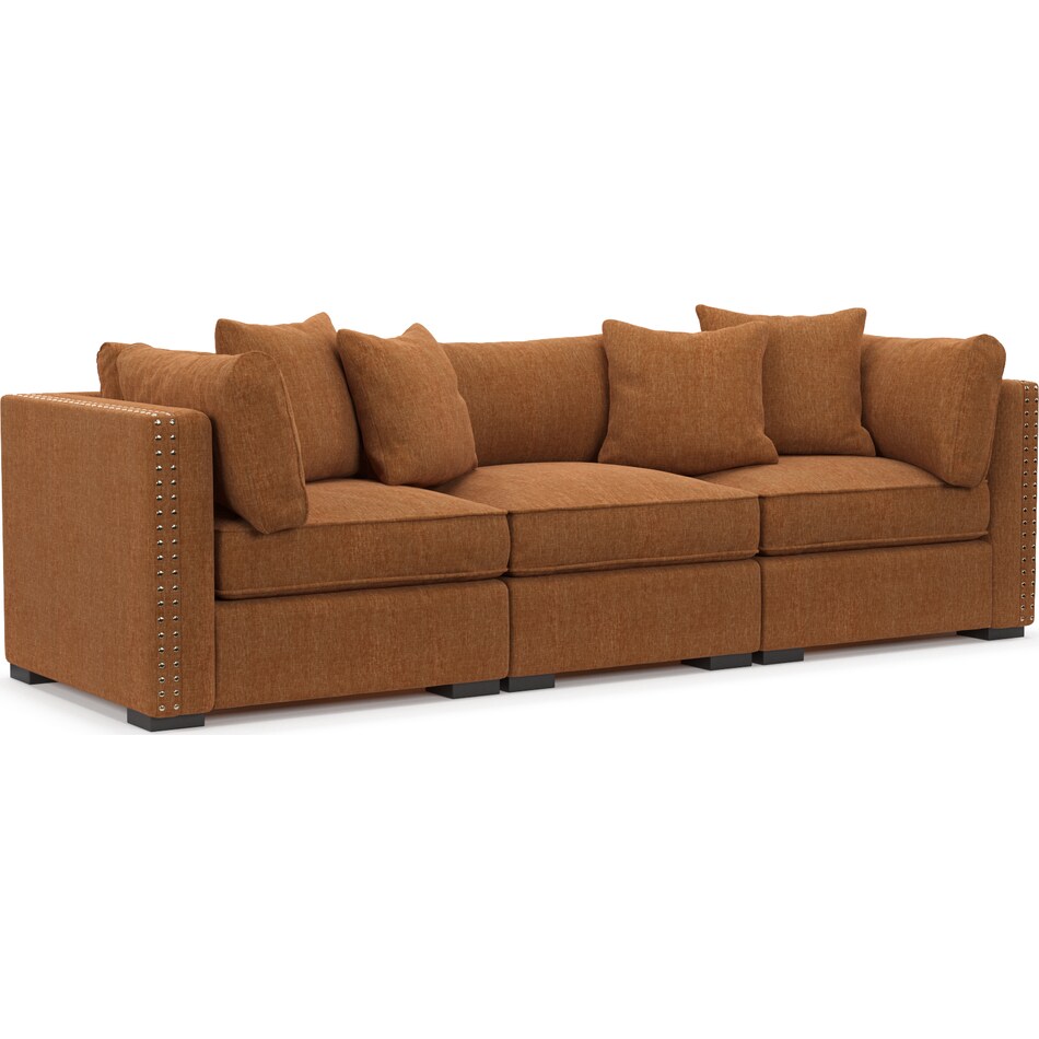 abington orange sofa   