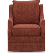 abington orange swivel chair   