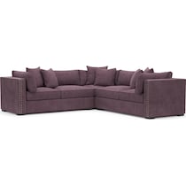 abington purple sectional   
