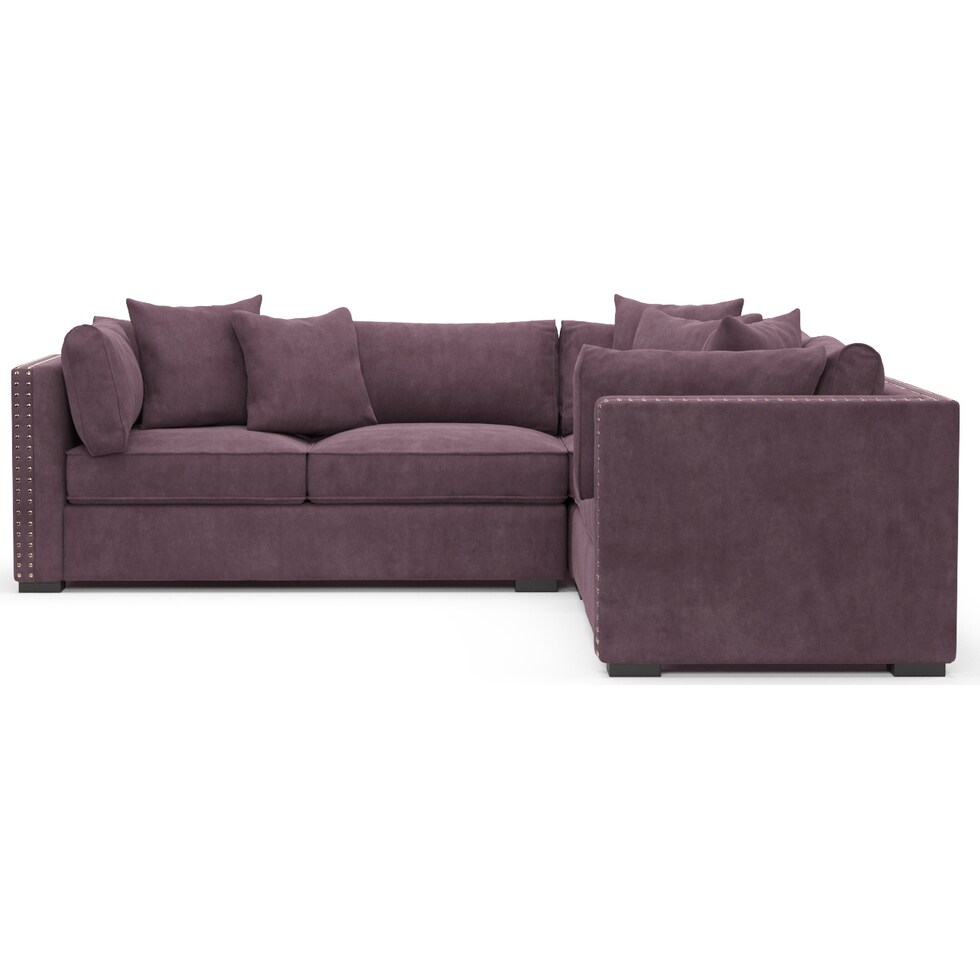 abington purple sectional   