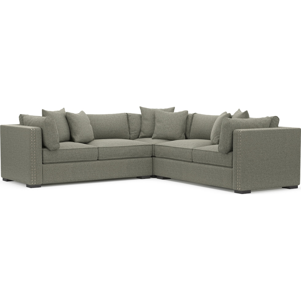 abington white  pc sectional   