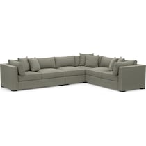 abington white  pc sectional   