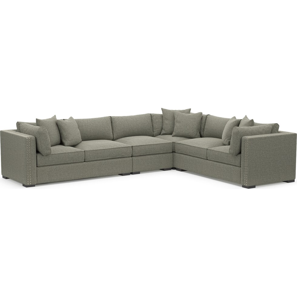abington white  pc sectional   