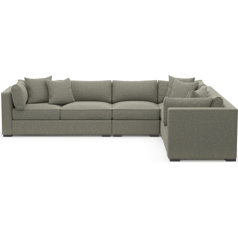 abington white  pc sectional   