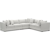 abington white  pc sectional   