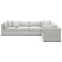 abington white  pc sectional   