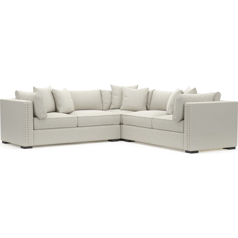 abington white sectional   