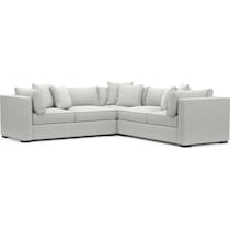 abington white sectional   